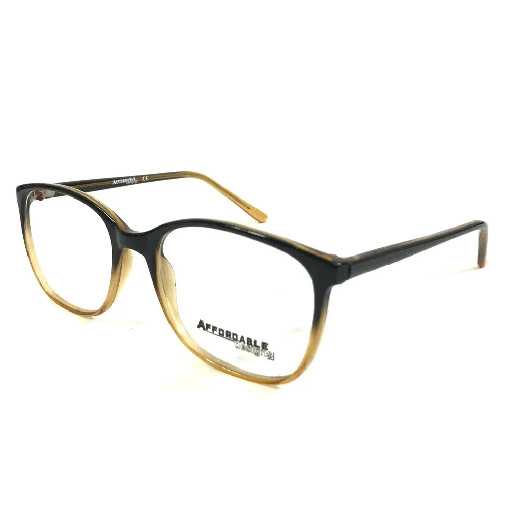 Affordable Designs Eyeglasses Frames FAY BROWN Square Full Rim 52-18-140